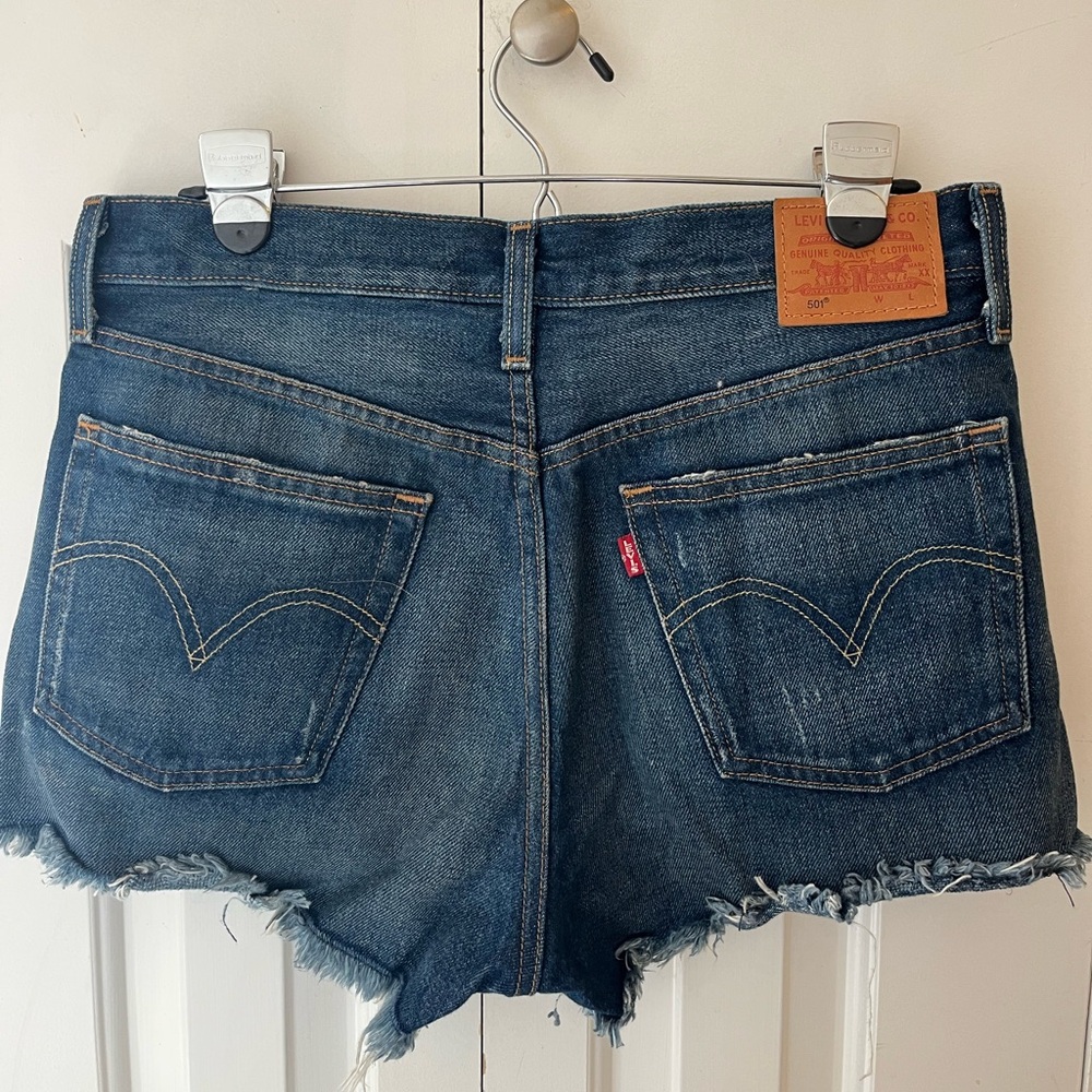 Levi's 501 Women's Dark Blue Jean Shorts